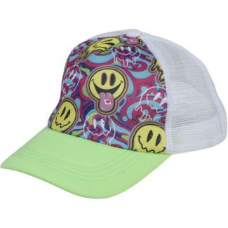 Psychedelic Emoji Swirl Mesh Back Cap - Multicolour