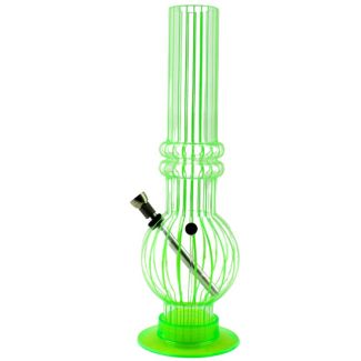 Acrylic "Stripes" Design Waterpipe - Assorted Colour (13 Inch)