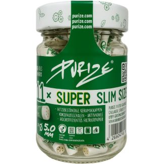 Purize Super Slim Filter Tips  - Jar (111pcs x 5mm)