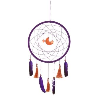 Purple Moon & Star Dreamcatcher - 50cm