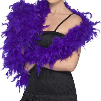 Wholesale Feather Boas Deluxe - Purple