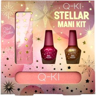 Q-KI Stellar Mani Kit Gift Set  (Nail File, Nail Art Sticker & Nail Polish)