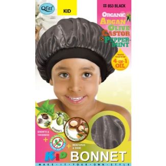 Qfitt Kid Organic Bonnet - Black