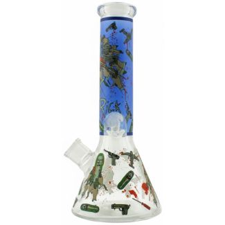 R & M Design Glass Waterpipe - Assorted (12.5 inch)