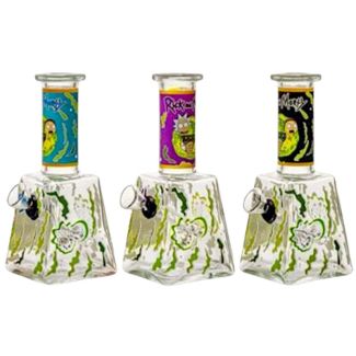 R & M Design Mini Glass Waterpipe- Assorted (6inch)