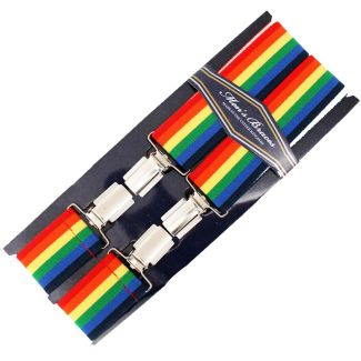 Men's Braces Rainbow Print 35mm Wide