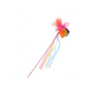 Rainbow Fairy Wand with Hanging Ribbon