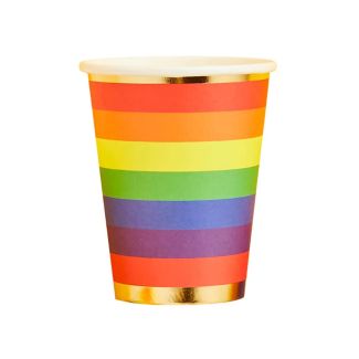 Rainbow Paper Cups 8 Pcs