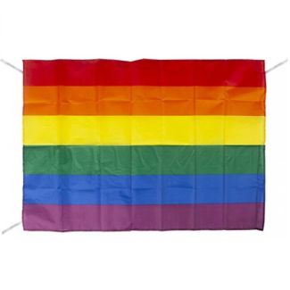 Wholesale Rainbow Flag with Strings (33 x 23)