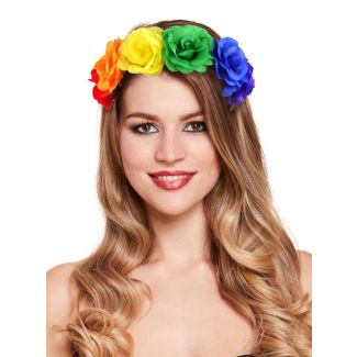 Rainbow Pride Flower Headband