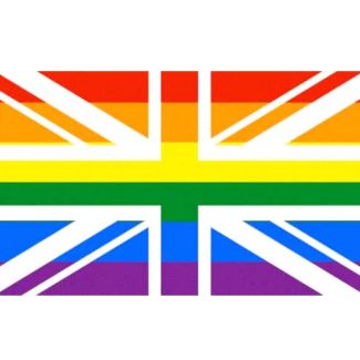 Union Jack Rainbow Flag - 5ft x 3ft