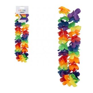 Rainbow Pride Flower Lei