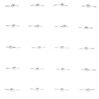 Wholesale Silver Nose Rings with Ball(8mm)