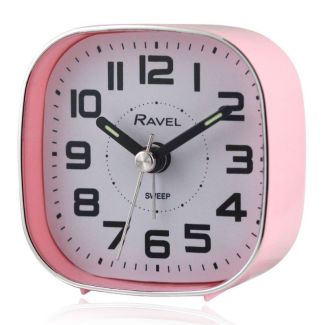 Wholesale Ravel Quartz Alarm Clock - Pink 