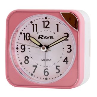 Wholesale Ravel Quartz Alarm Clock - Pink 
