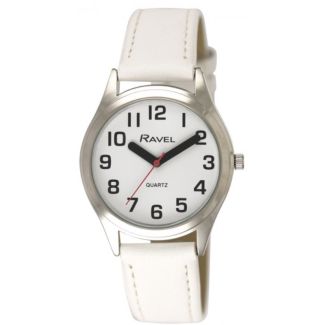 Ravel Gents Classic Strap Watch - White