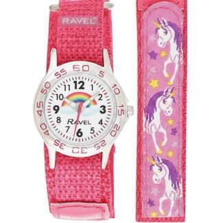 Ravel Girls Velcro Strap Watch - Unicorn