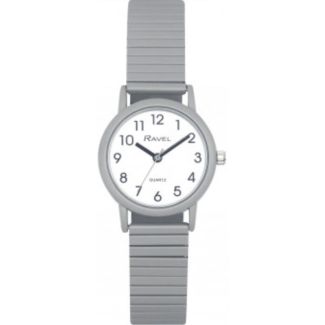 Ravel Ladies Expander Bracelet Watch - Pastel Grey