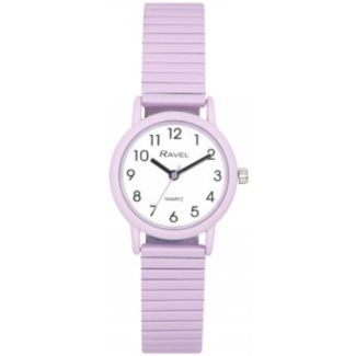 Ravel Ladies Expander Bracelet Watch - Pastel Lilac