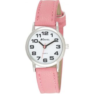 Ravel Ladies Round Classic Watch - Pink