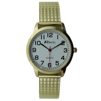 Ravel Mens Metal Expander Classic Fashion Watch - Gold