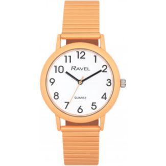 Ravel Unisex Expander Bracelet Watch - Pastel Persimmon