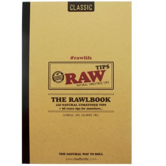 RAW Classic Rawbook 480 Count Book Of Natural Unrefined R-Tips 
