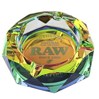 RAW Rainbow Glass Ashtray 