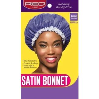 Red By  Kiss Satin Bonnet Sleep Cap - Assorted Colours (Large)