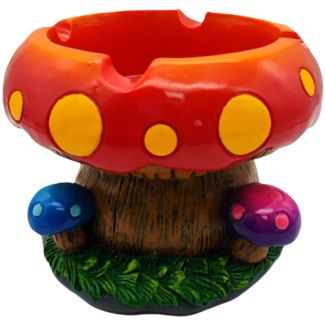 Wise Skies Mushroom Ashtray - Red