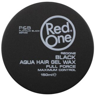 Red One Aqua Hair Gel Wax 150ml - Black (Exp-05/27)