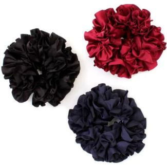 Regular Ruffle Satin Scrunchie – Assorted