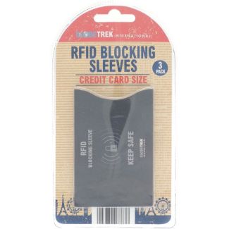 RFID Blocking Sleeves  - Credit Card Size (Pack of 3)