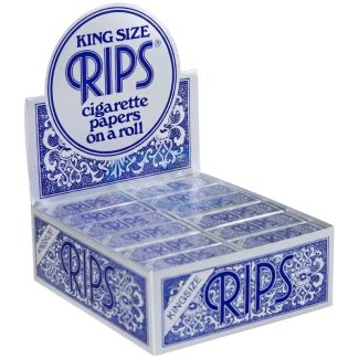 Rips 24 King Size Rolling Paper Rolls - Blue - 5m