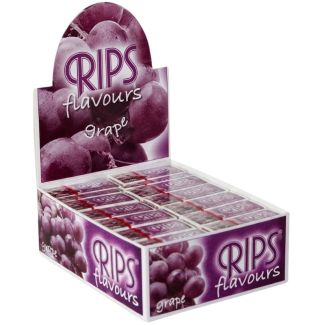 Rips 24 Silm Rolling Papers - Grape Flavour - 4m 