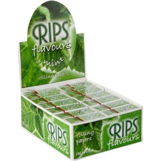 Rips 24 Silm Rolling Papers - Mint Flavour - 4m 
