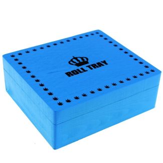 Wholesale Tray Large Wooden  Box - Blue 