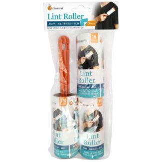 Roll Lint Roller for Pet Hair, Dust & Clothes - 3 Rolls
