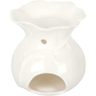 Rose Design Ceramic Oil Burner and Wax Warmer - 10.5cm