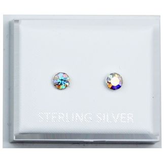 Round AB Gemstone Studs 4mm