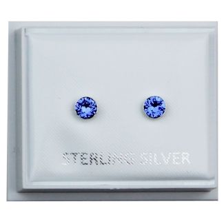 Round Gem Birthstone Studs 4mm - September(Sapphire)