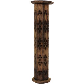 Round Design Wooden Incense Stick Tower Burner  