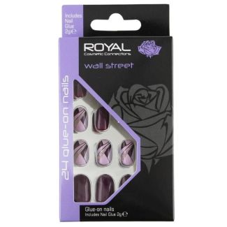 Royal Cosmetics 24 Glue-On Nail Tips - Wall Street 