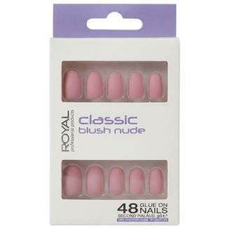 Royal Cosmetics 48 Glue-On Nails - Classic Blush Nude