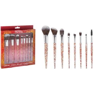 Royal Cosmetics Glitter Glam Makeup Brushes Gift Set 