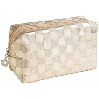 Royal Cosmetics Metallic Gold Makeup Bag (24 x 10cm)