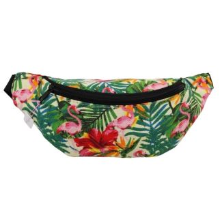 Wholesale Tropical Design Bum Bag - Assorted Colours