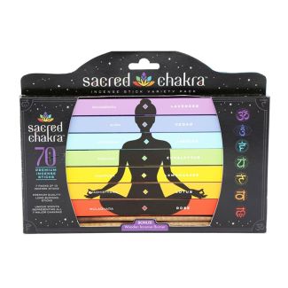 Sacred Chakra Incense Stick Gift Set With Incense Holder 