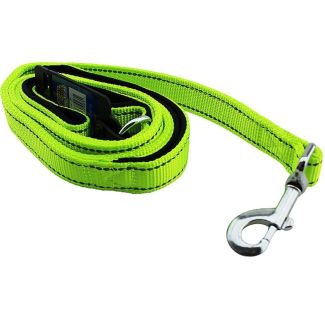 Safety Control Dog Lead With Glow In The Dark Stitching 
