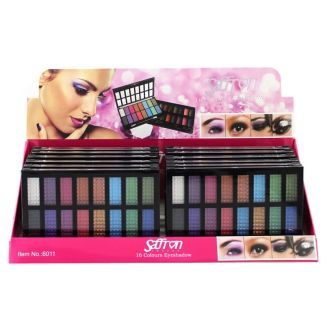 Wholesale Saffron 16 Colours Powder Shimmer Eyeshadow Palette 